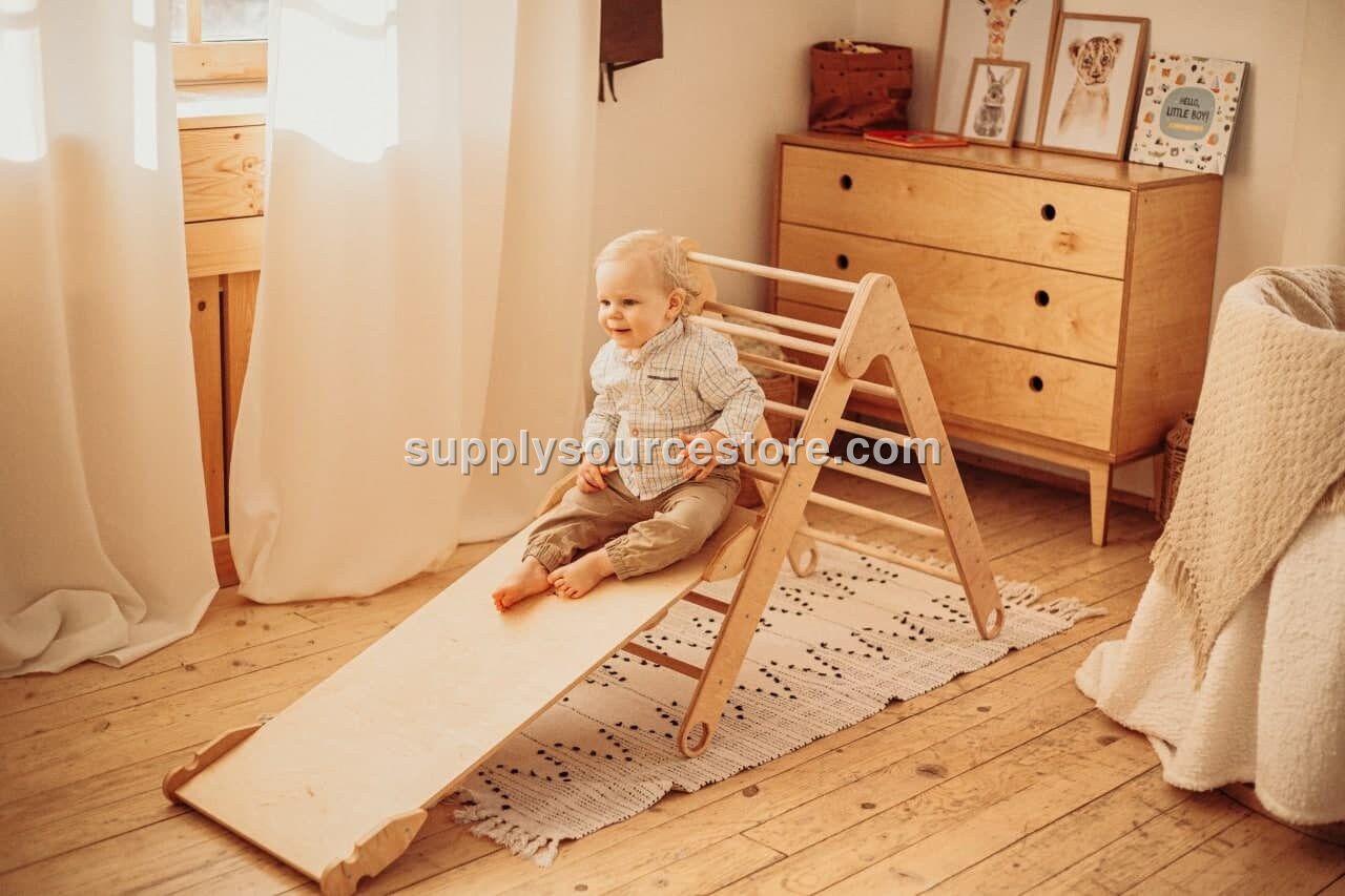 Wooden Climbing Triangle & Ramp