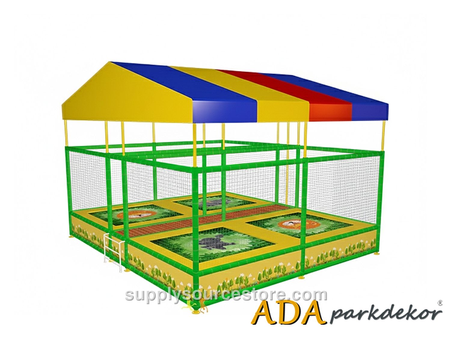 Covered Trampoline – Quad