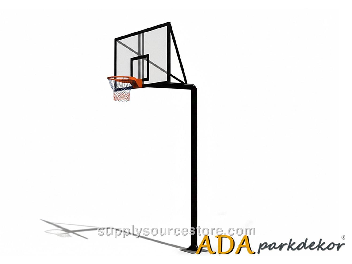 60274 Basketball Hoop with Glass Backboard (105×180)