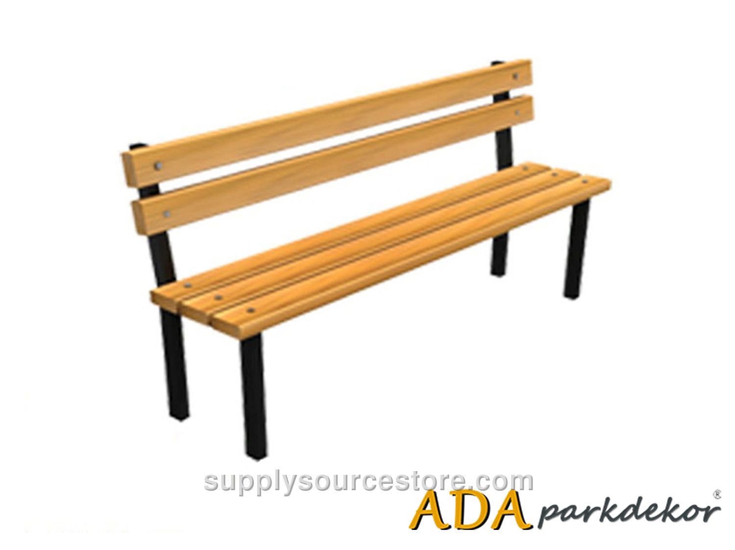 Metal Leg Bench