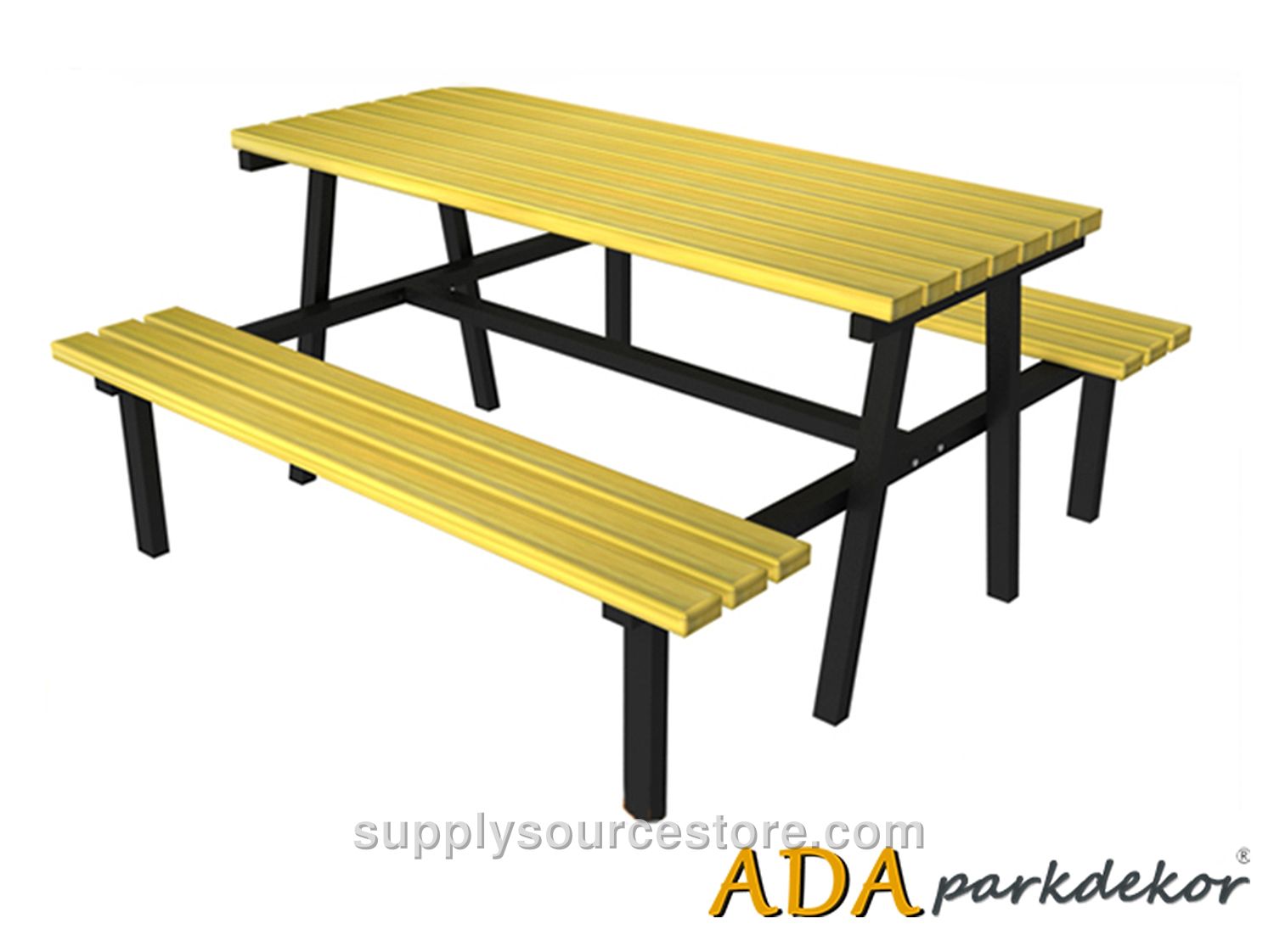 70504 Picnic Table (Metal Legs) 195(L) x 180(W) x 75(H)
