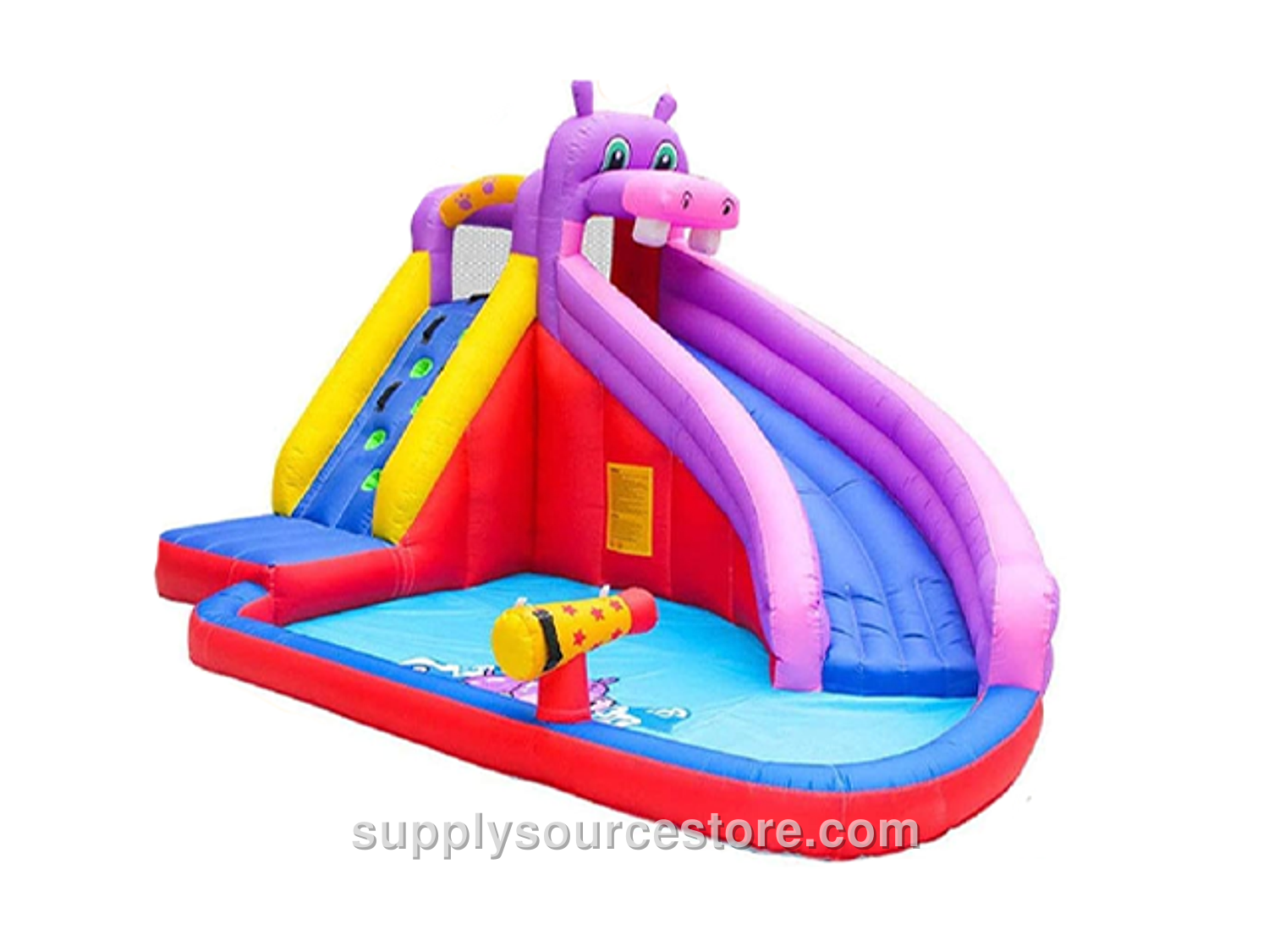 Inflatable Play Park (Pink Hippo Water Play Park) · SS-010653