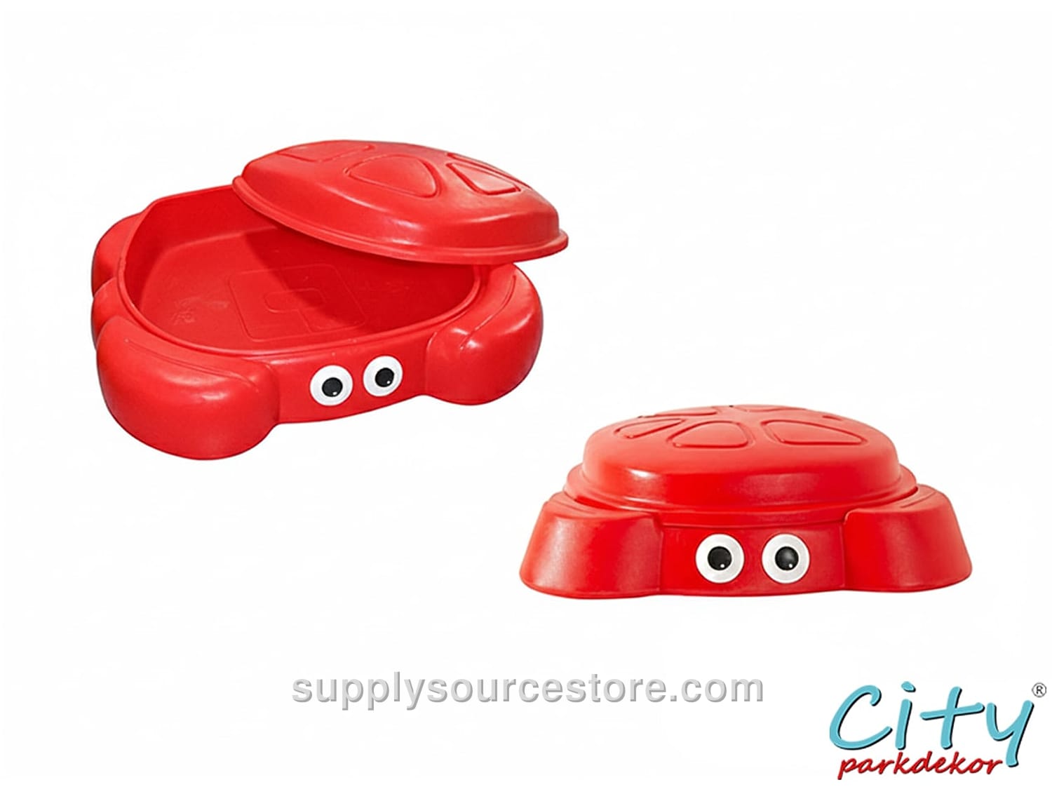 Crab Lidded Sand Box · SS-010656