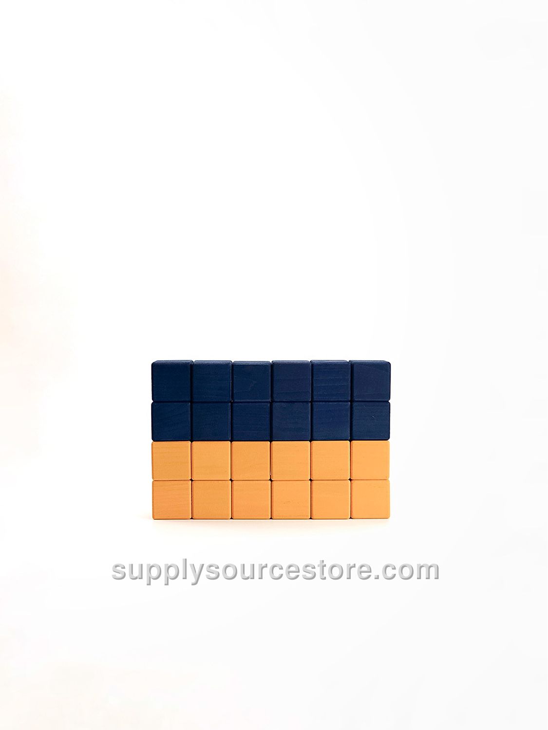 Wooden blocks set / Ukrainian flag