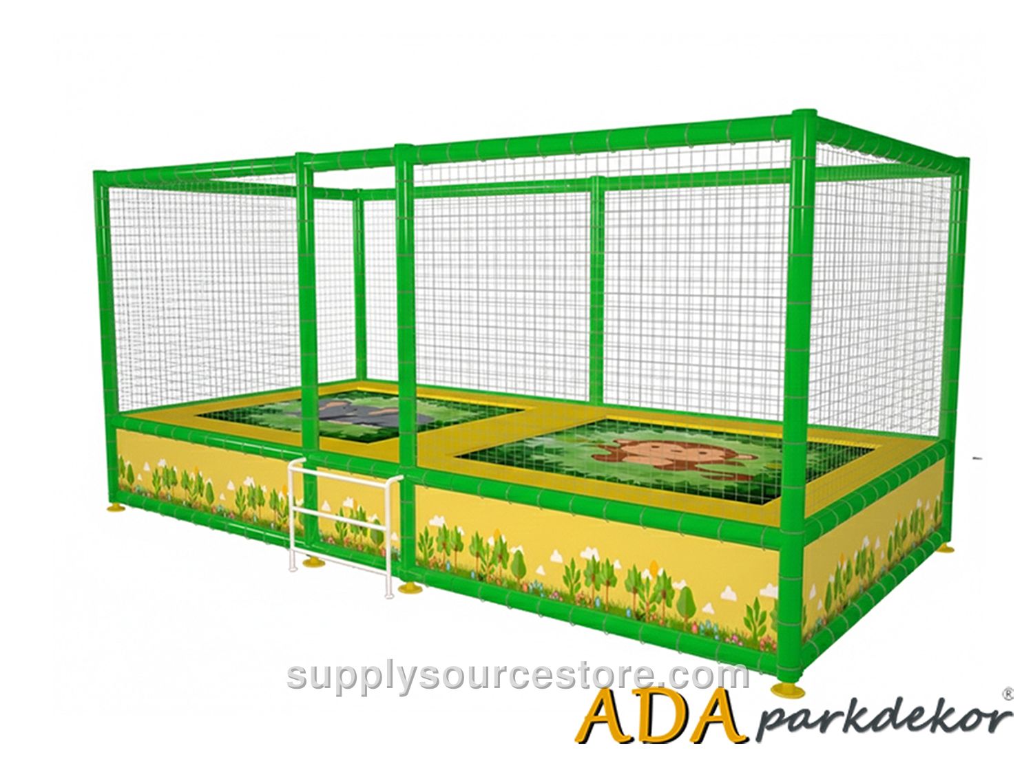 Double Mesh Guarded Trampoline 305×515 cm (120 x 203 in)