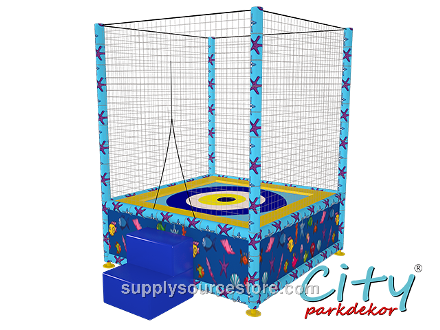 Trampoline (Mesh Guarded) 180×180 cm (70.9 x 70.9 in) · SS-010693