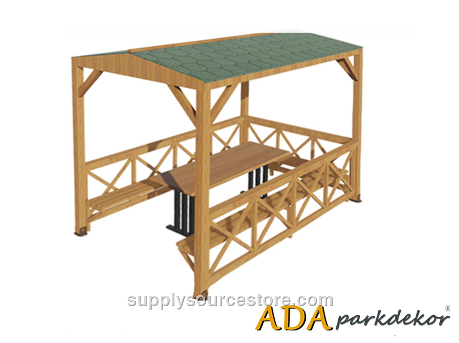 70101 Wooden Economical Mini Gazebo 200(L)x300(W)x250(H)