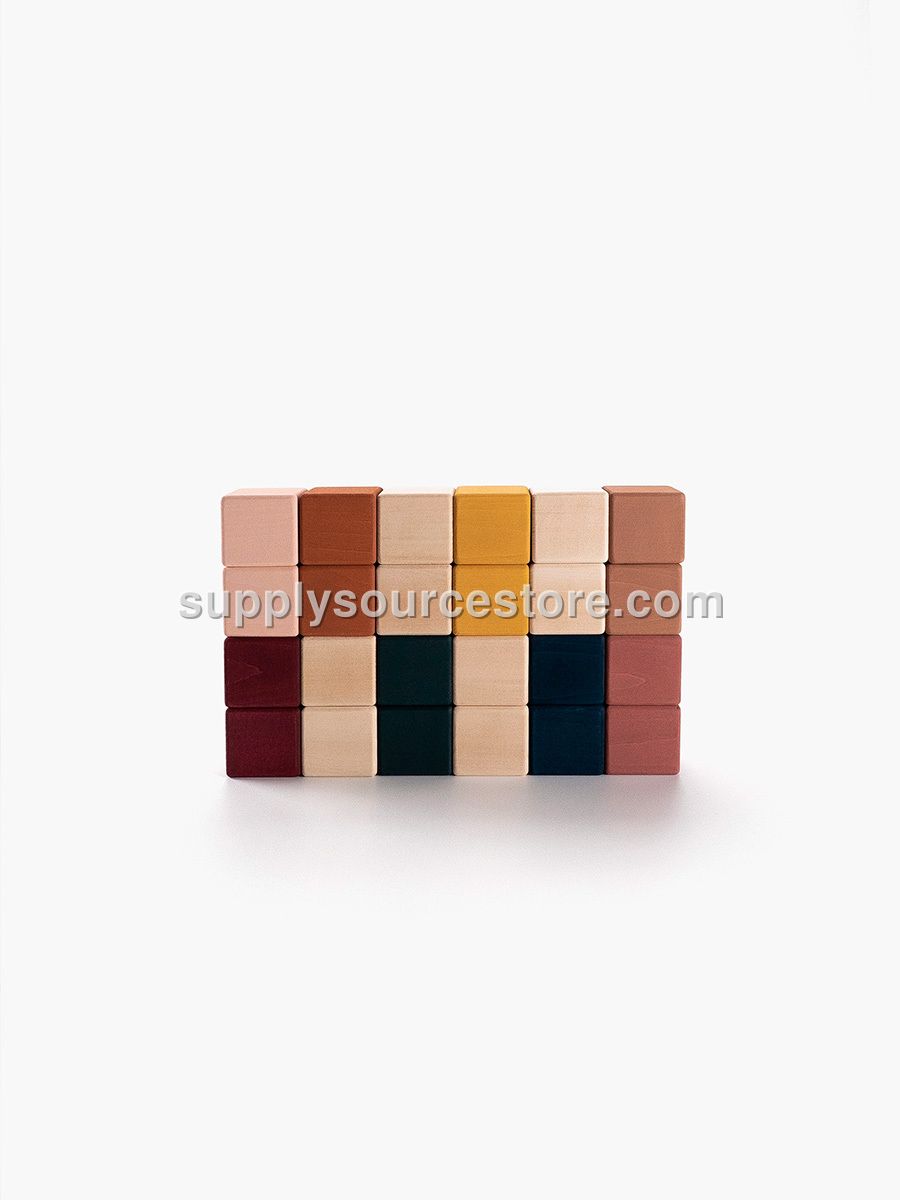 Wooden blocks set / Multi-coloured