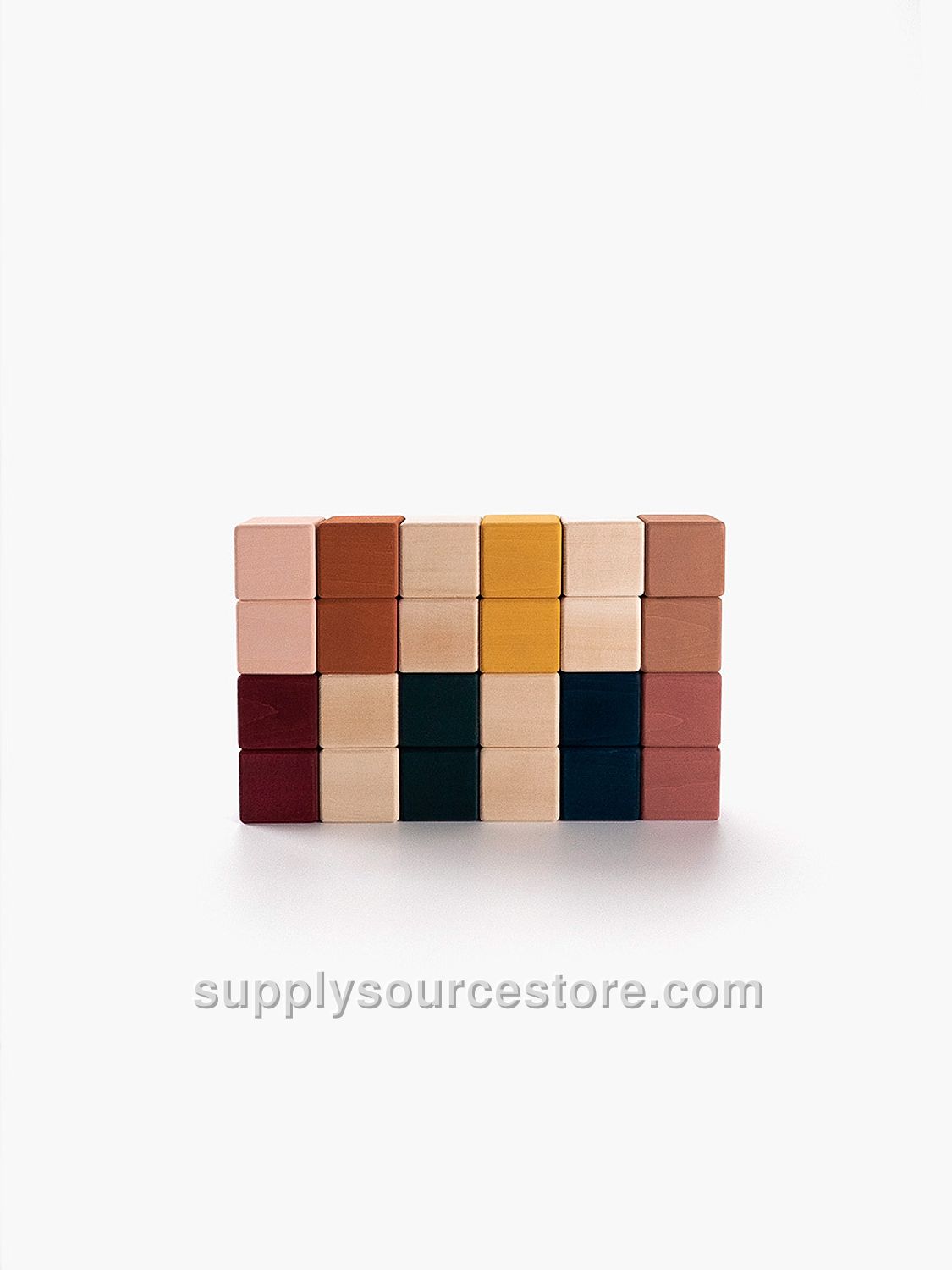 Wooden blocks set / Multi-coloured