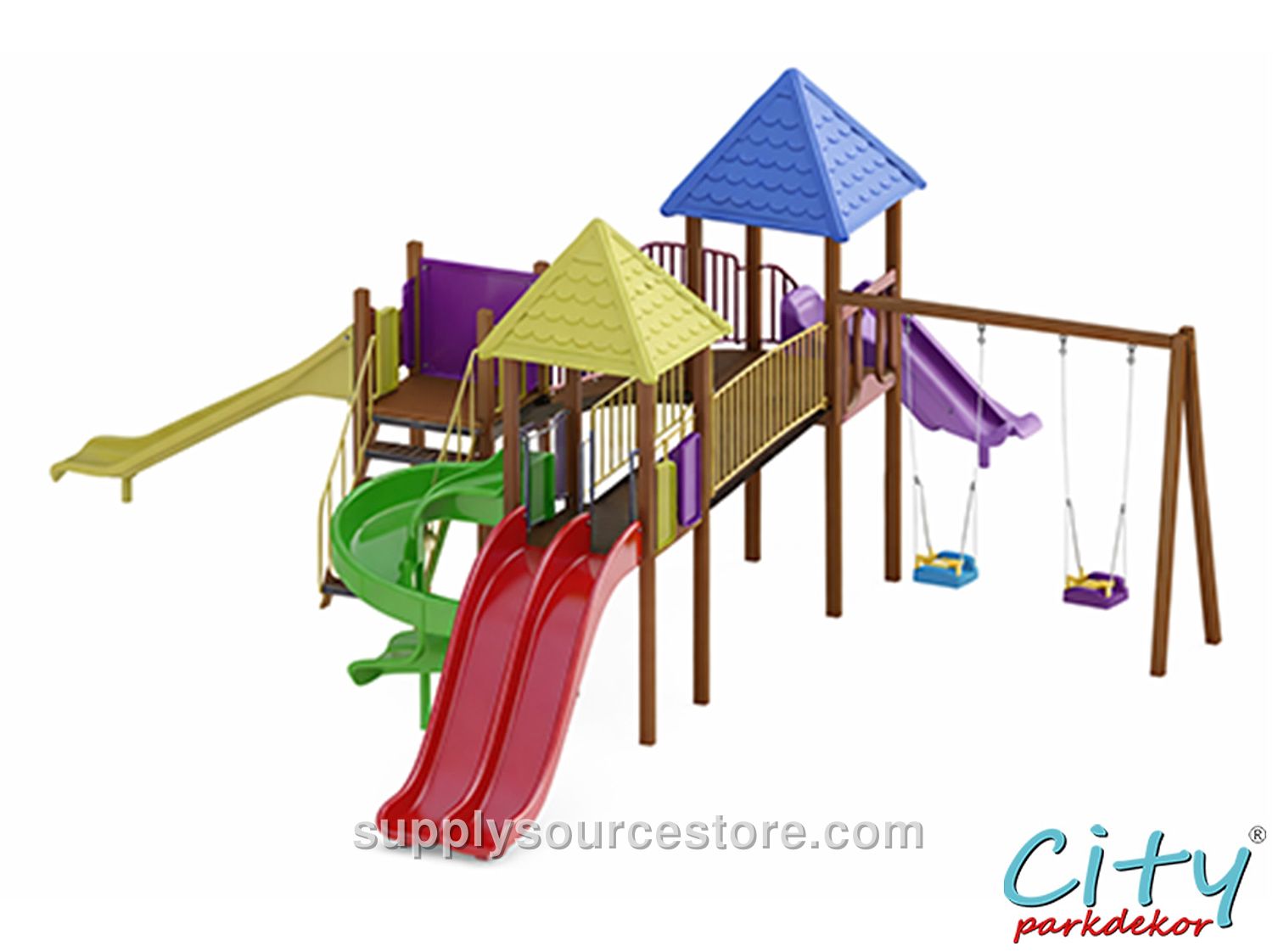 Wooden Series Playground – Park 06