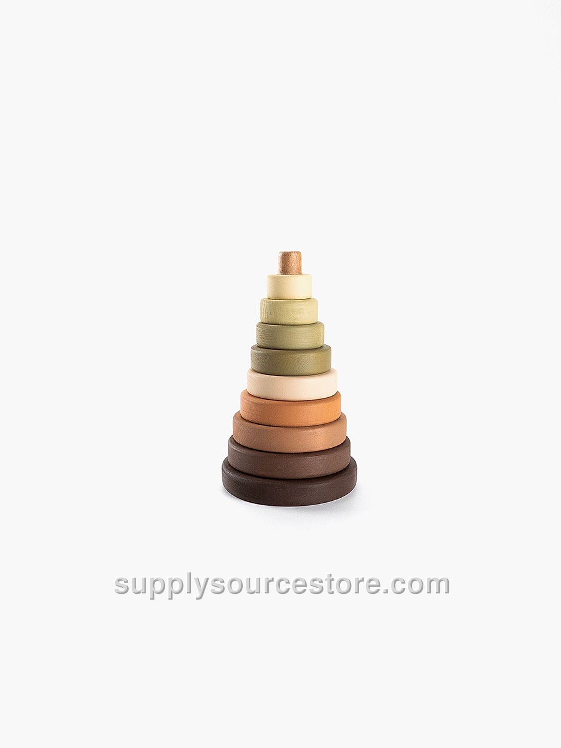 Toy ring stacker / Olive