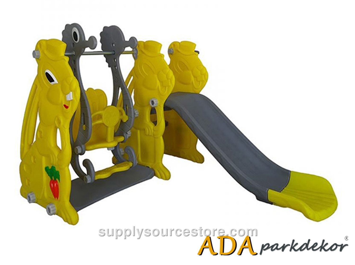 Squirrel Portal Slide Swing Set