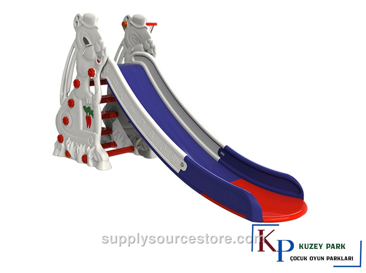Large Bunny Slide with Pot