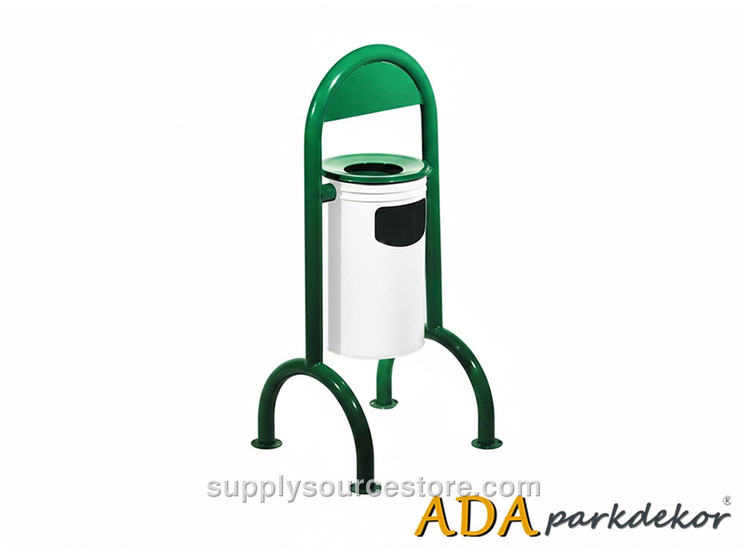 Outdoor Metal Trash Bin