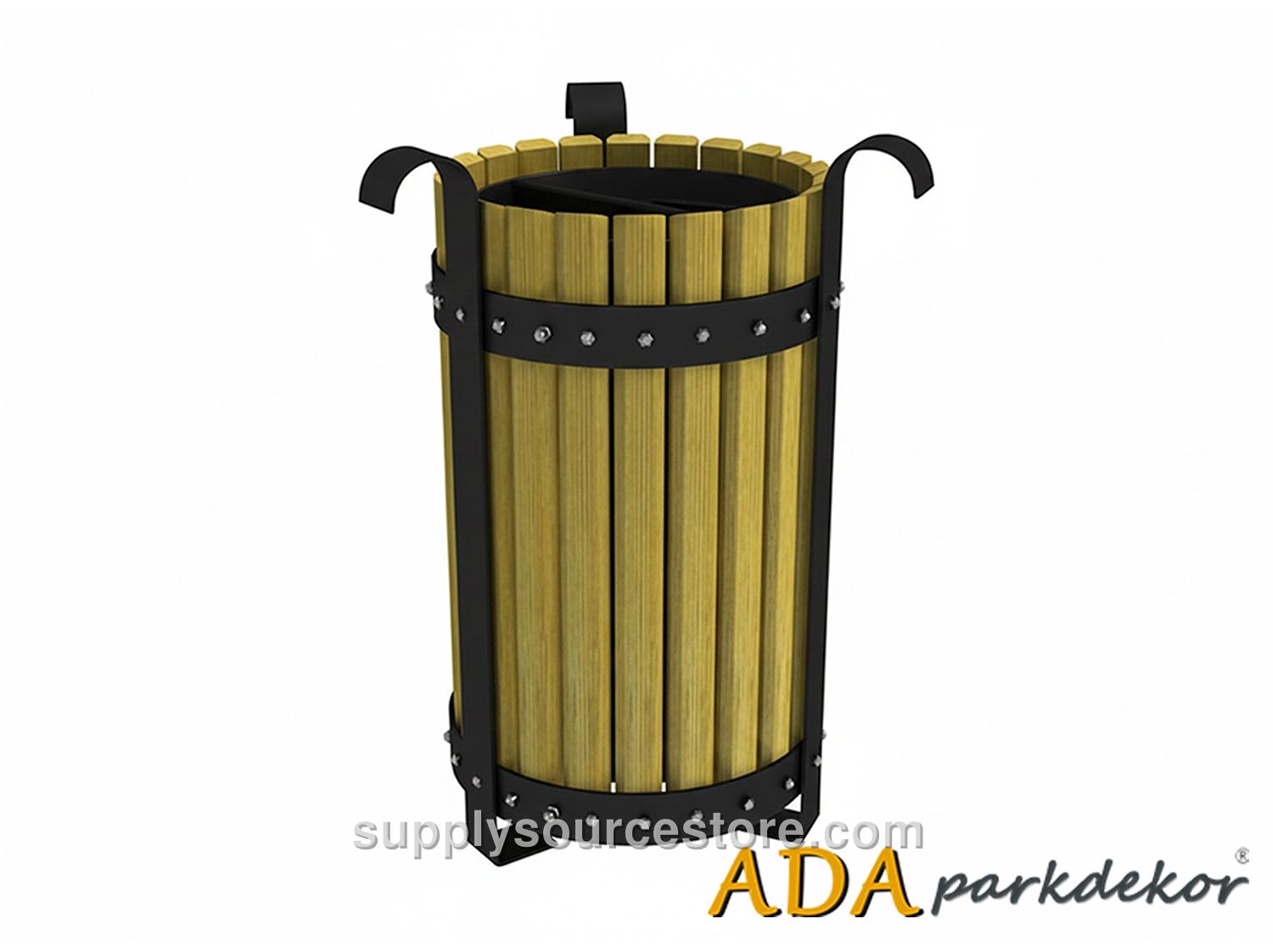 Outdoor Wooden Trash Bin 35(W) x 57(H)