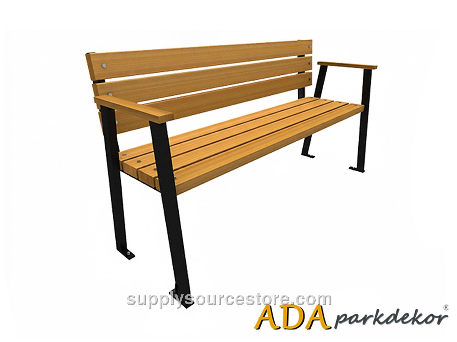 Metal Leg Bench