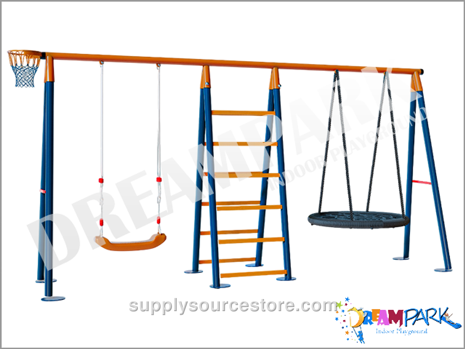 Economical Metal Climbing Garden Swing Set for Children and Babies