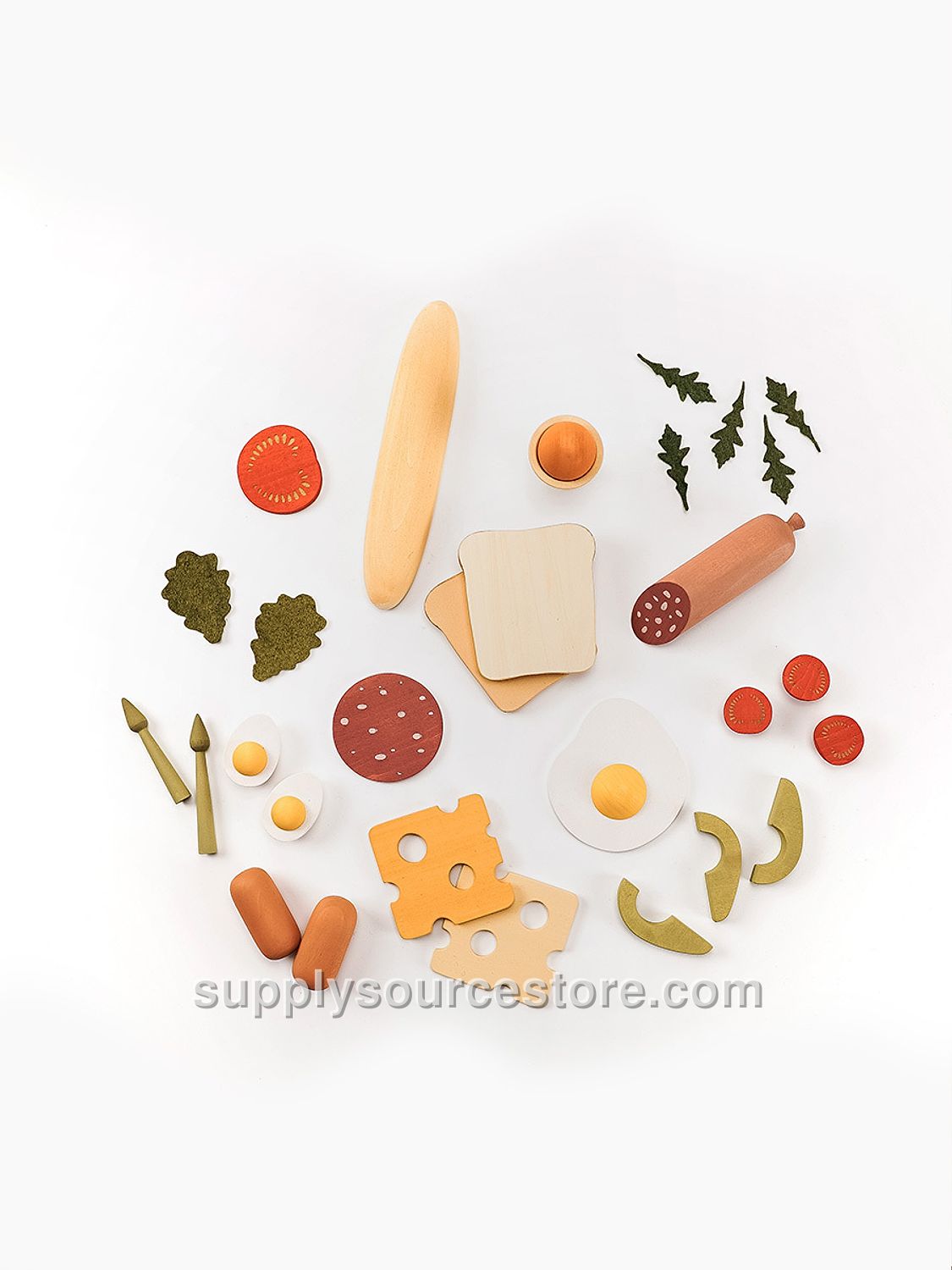 Wooden Play Food Set | Breakfast