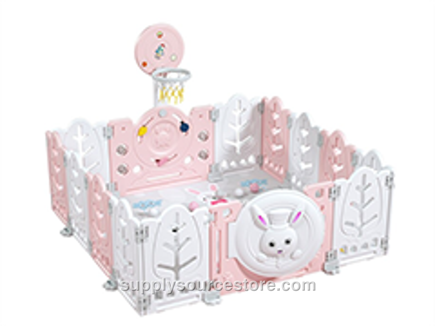 Cute Bunny Playground Fence