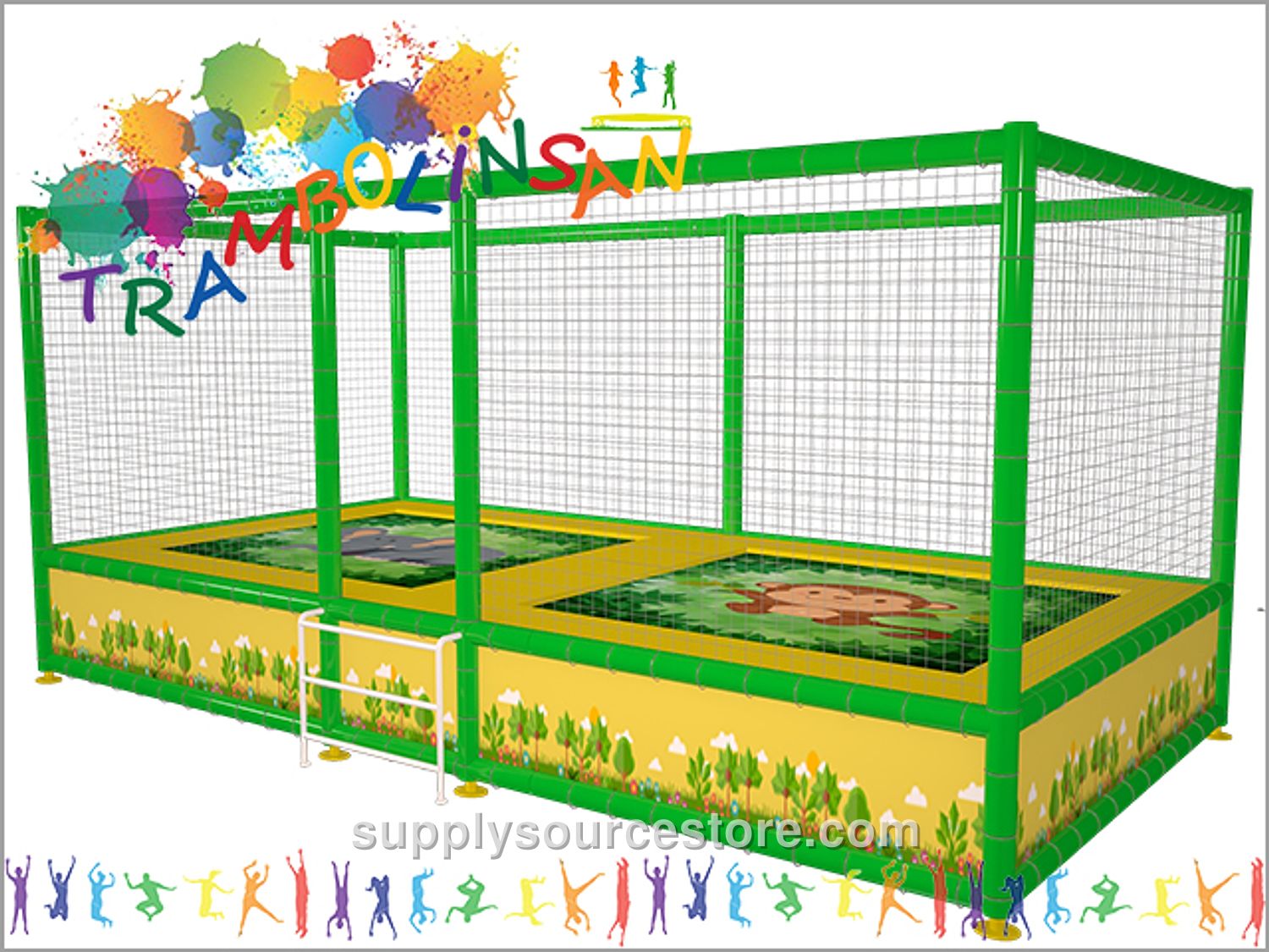 Trampoline (Dual Net Guard) 305×515 cm (120 x 203 in)