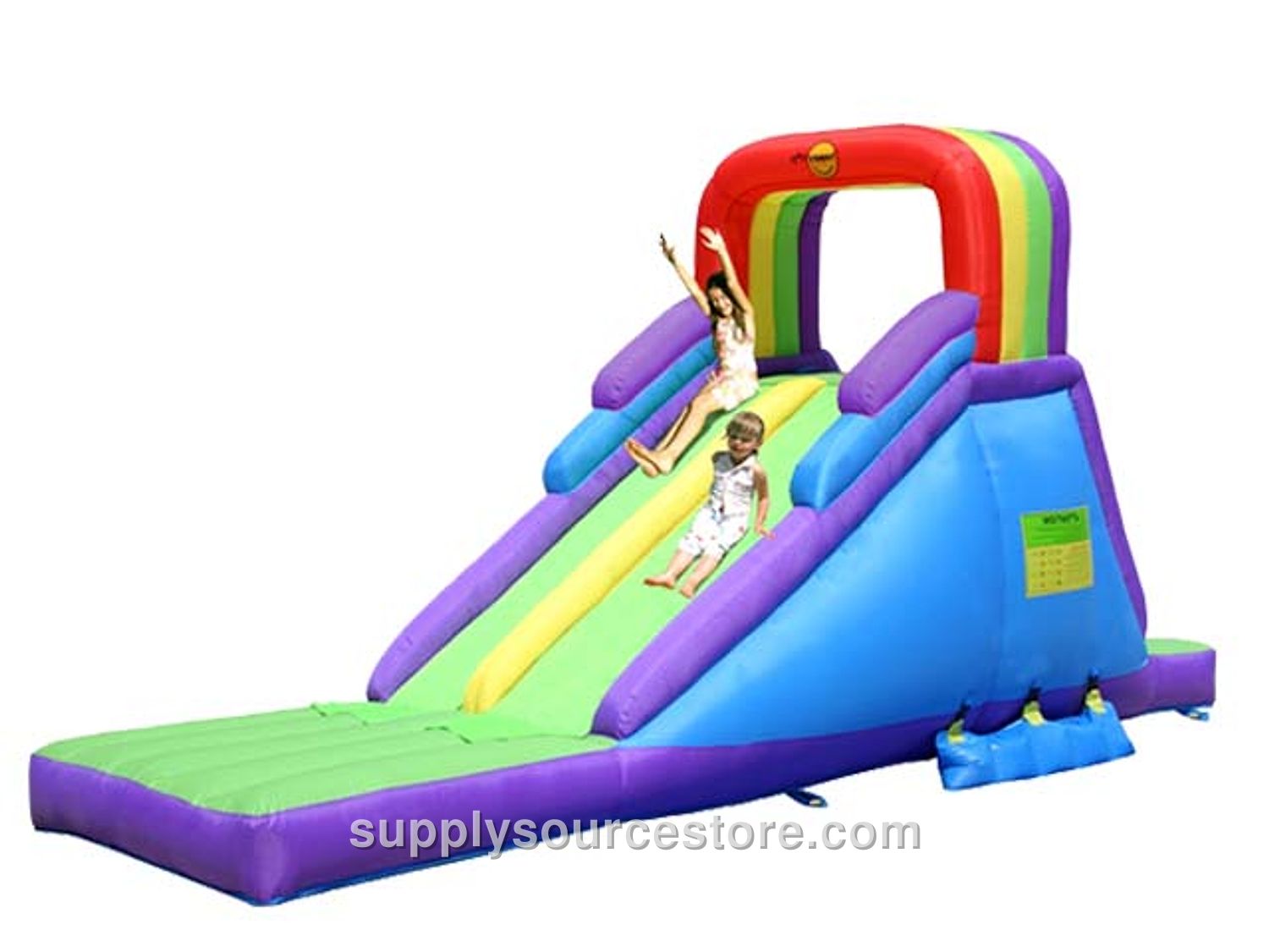 Inflatable Playground (Dual Rainbow Slide)