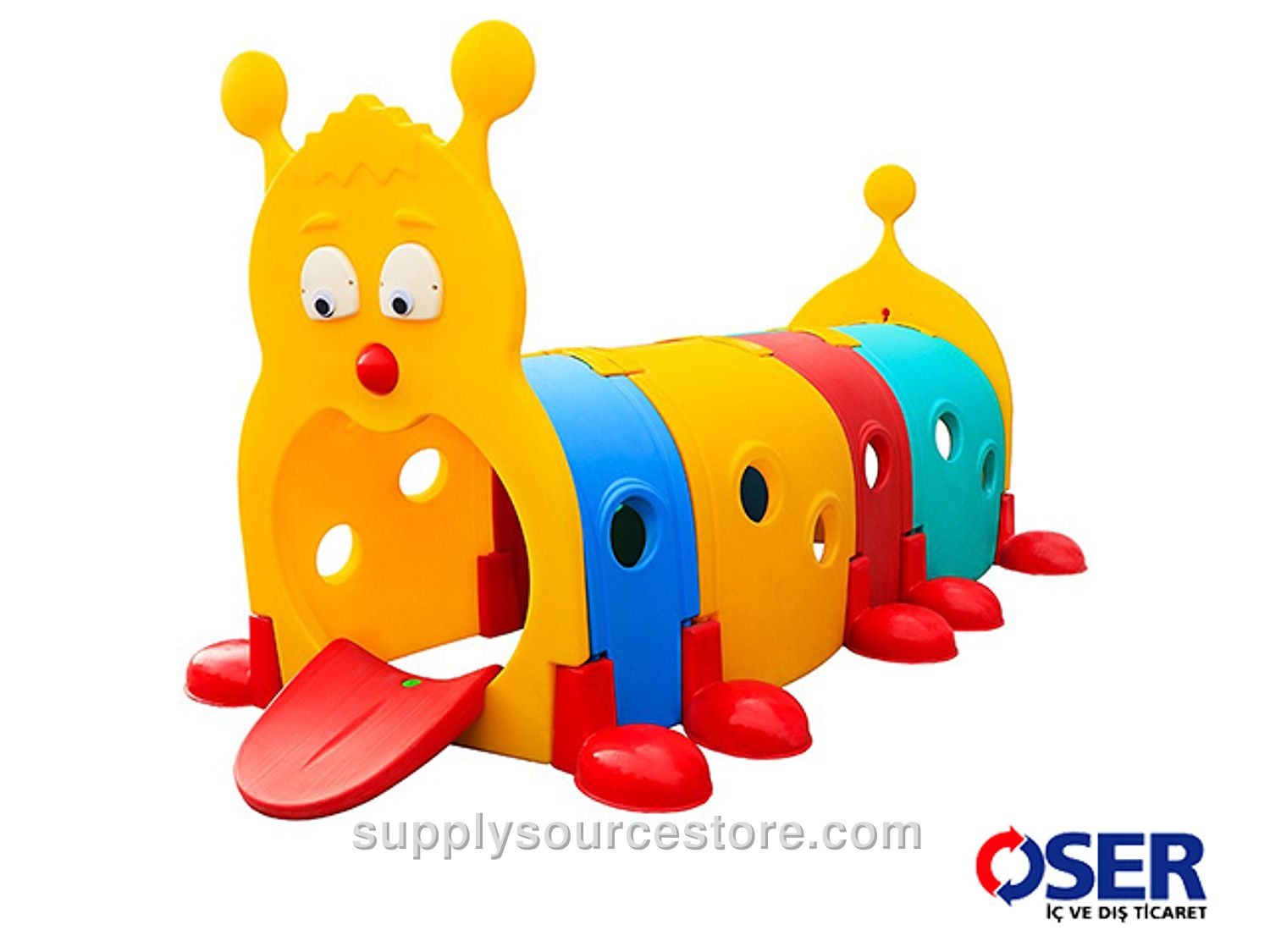 Caterpillar 4‑Section Play Tunnel