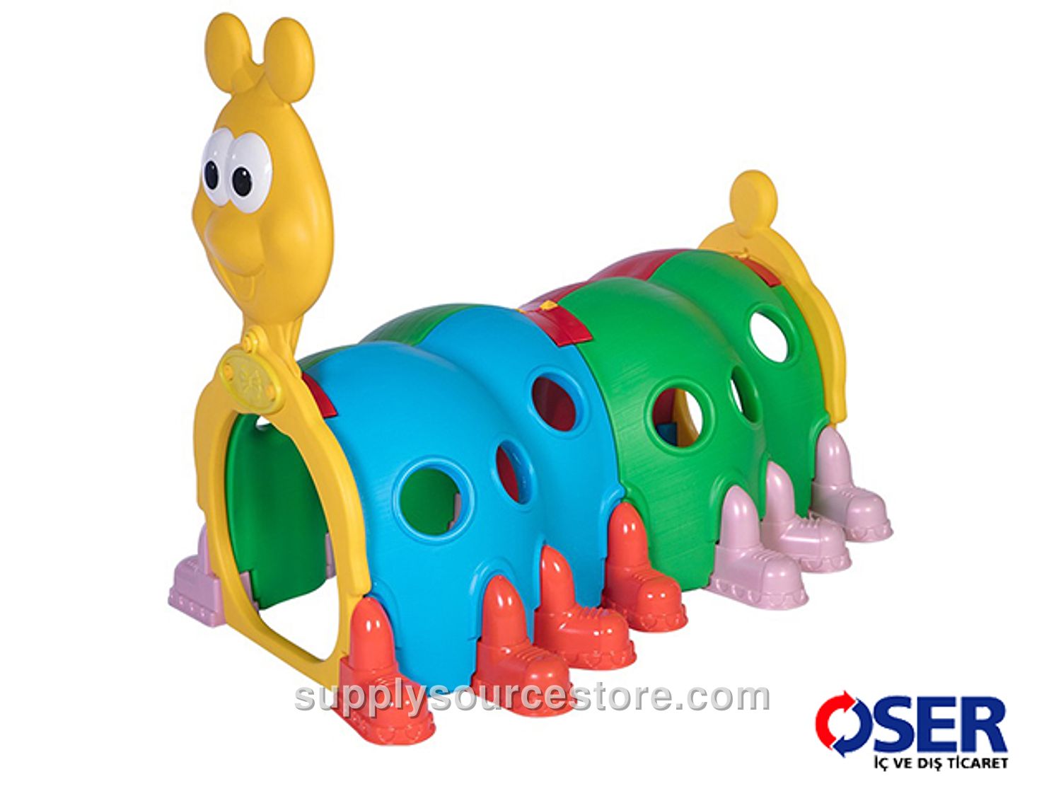 Caterpillar Children's Play Tunnel – Colorful