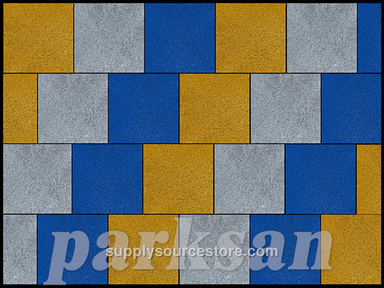 Rubber Tile Custom Color (White – Yellow)