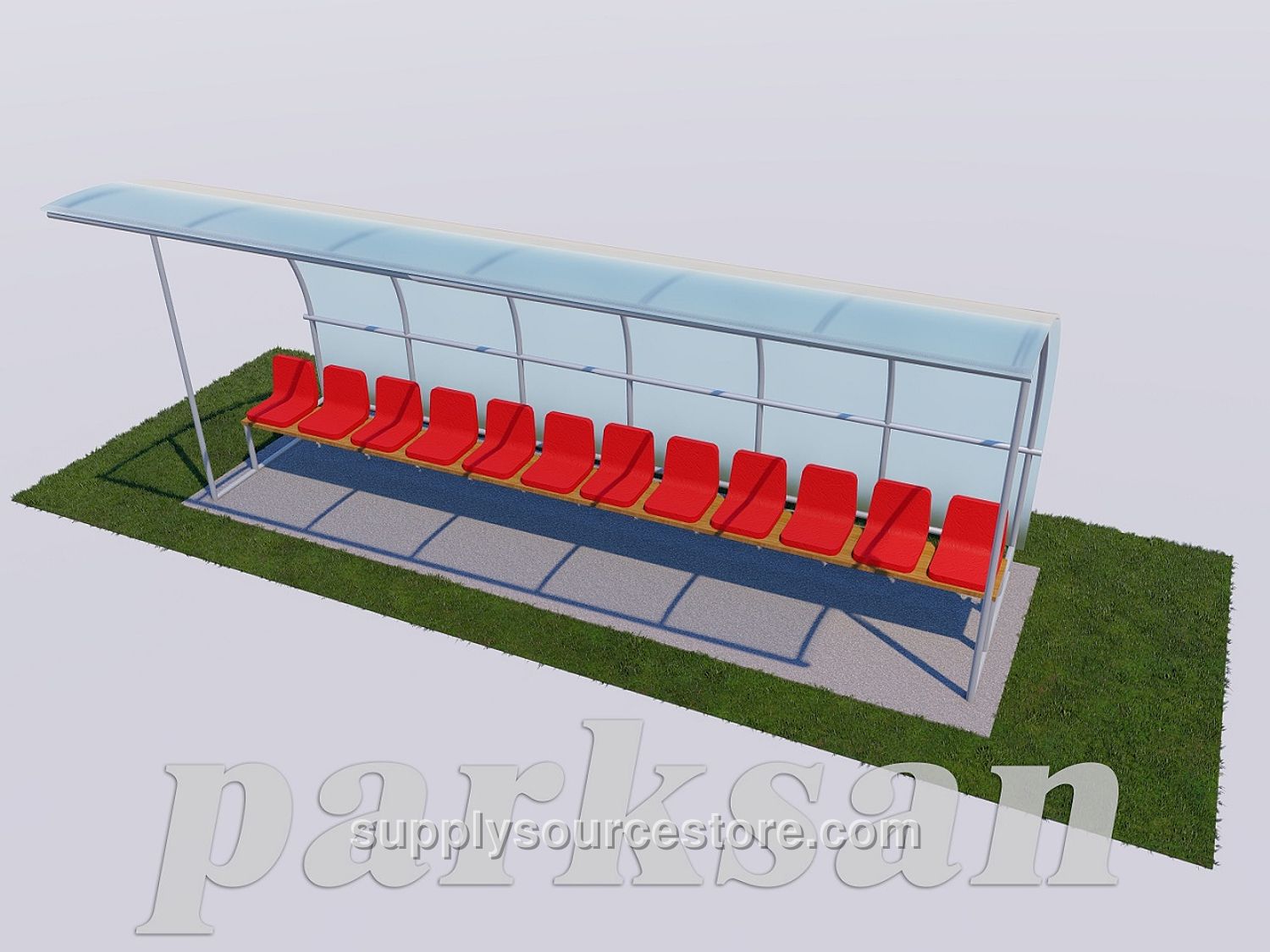 Covered Grandstand Seating Set (12-Person)