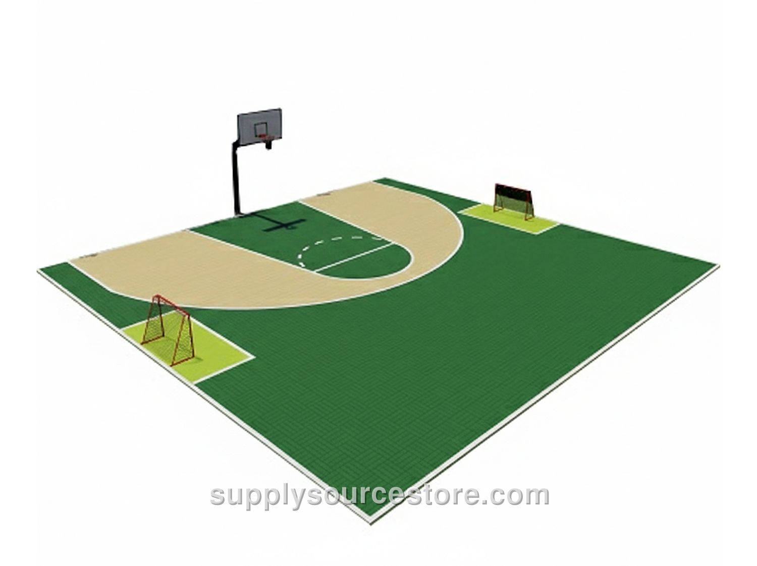 Half Basketball Court (Miniature Tower + Hoop)