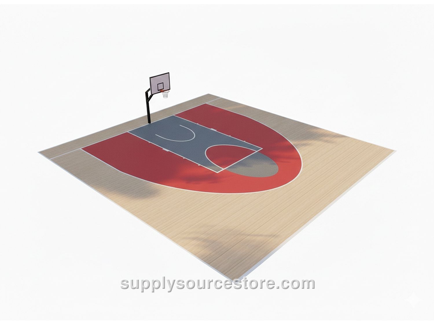 Single Hooped Mini Basketball Court