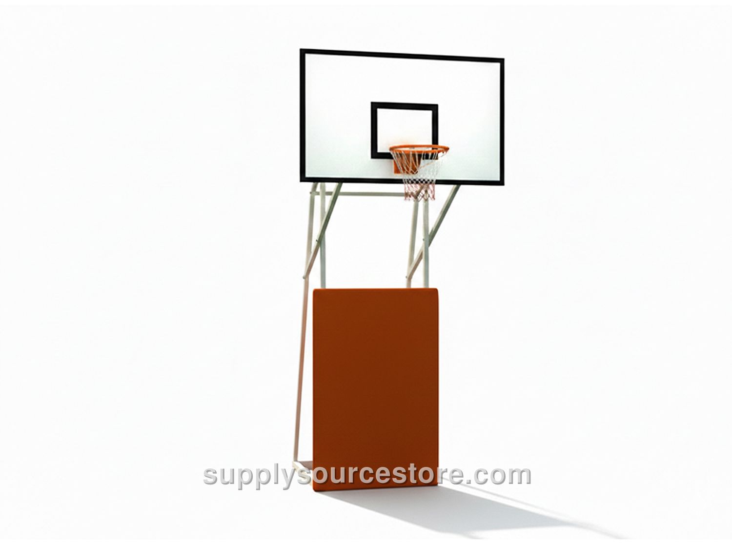 Four-Legged Front-Protected Basketball Hoop with Fiber Backboard (105×180)