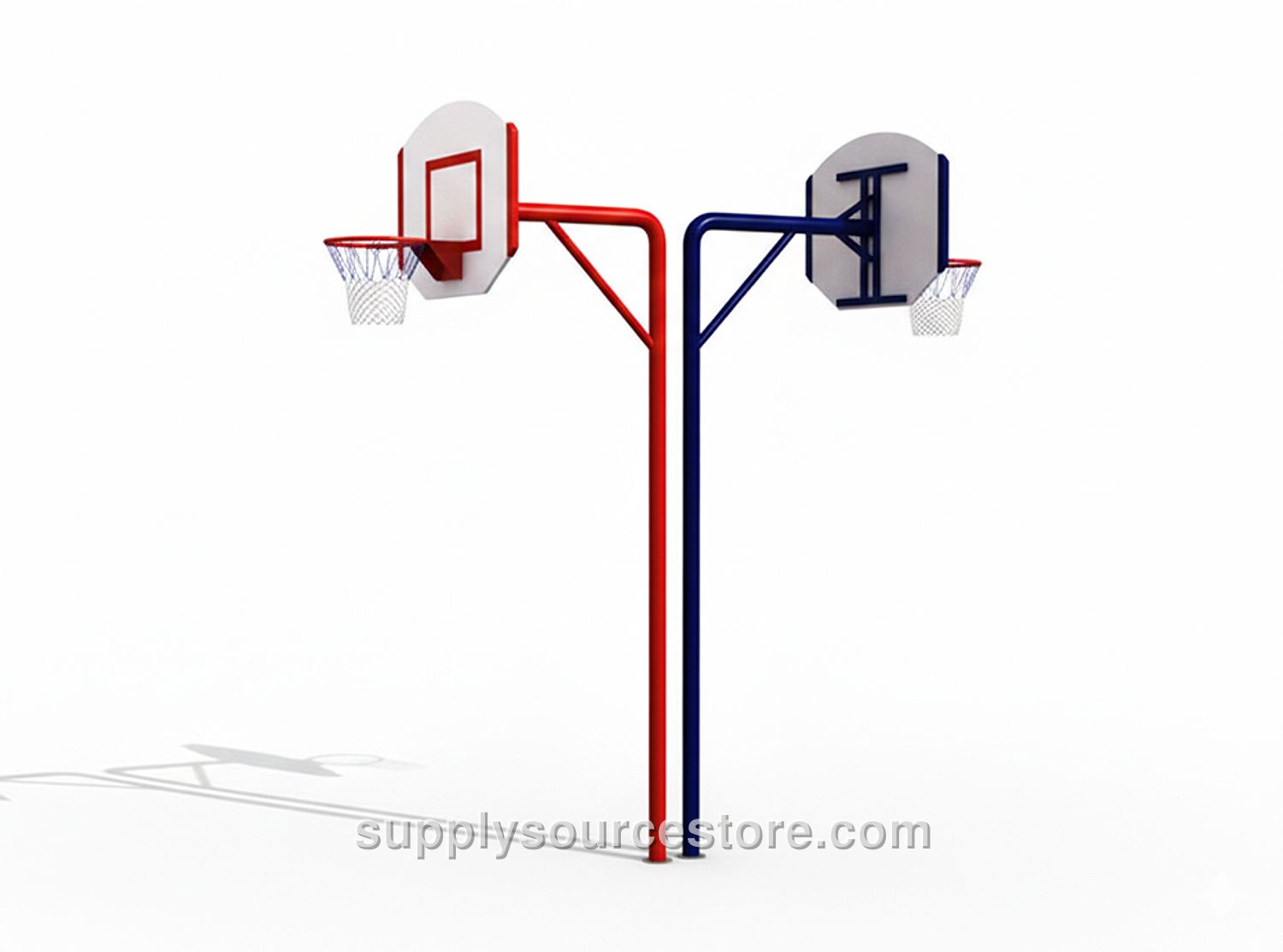 Two-Way Training Basketball Hoop with Fiber Backboard (90×120)