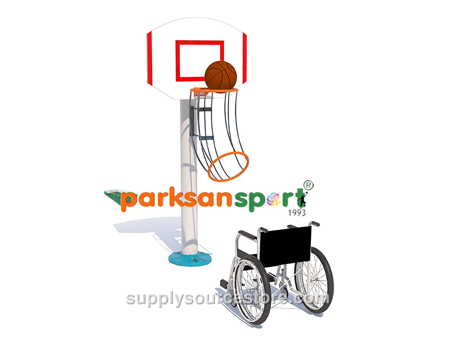 Accessible Basketball with Fiber Backboard (90×120)