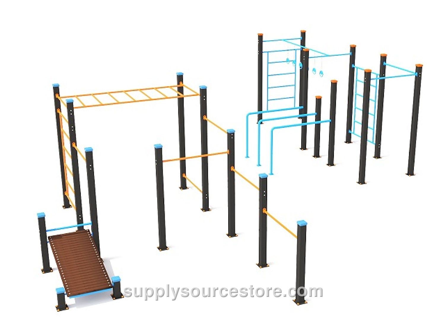 Outdoor Bar, Pull-up & Sit-up Set