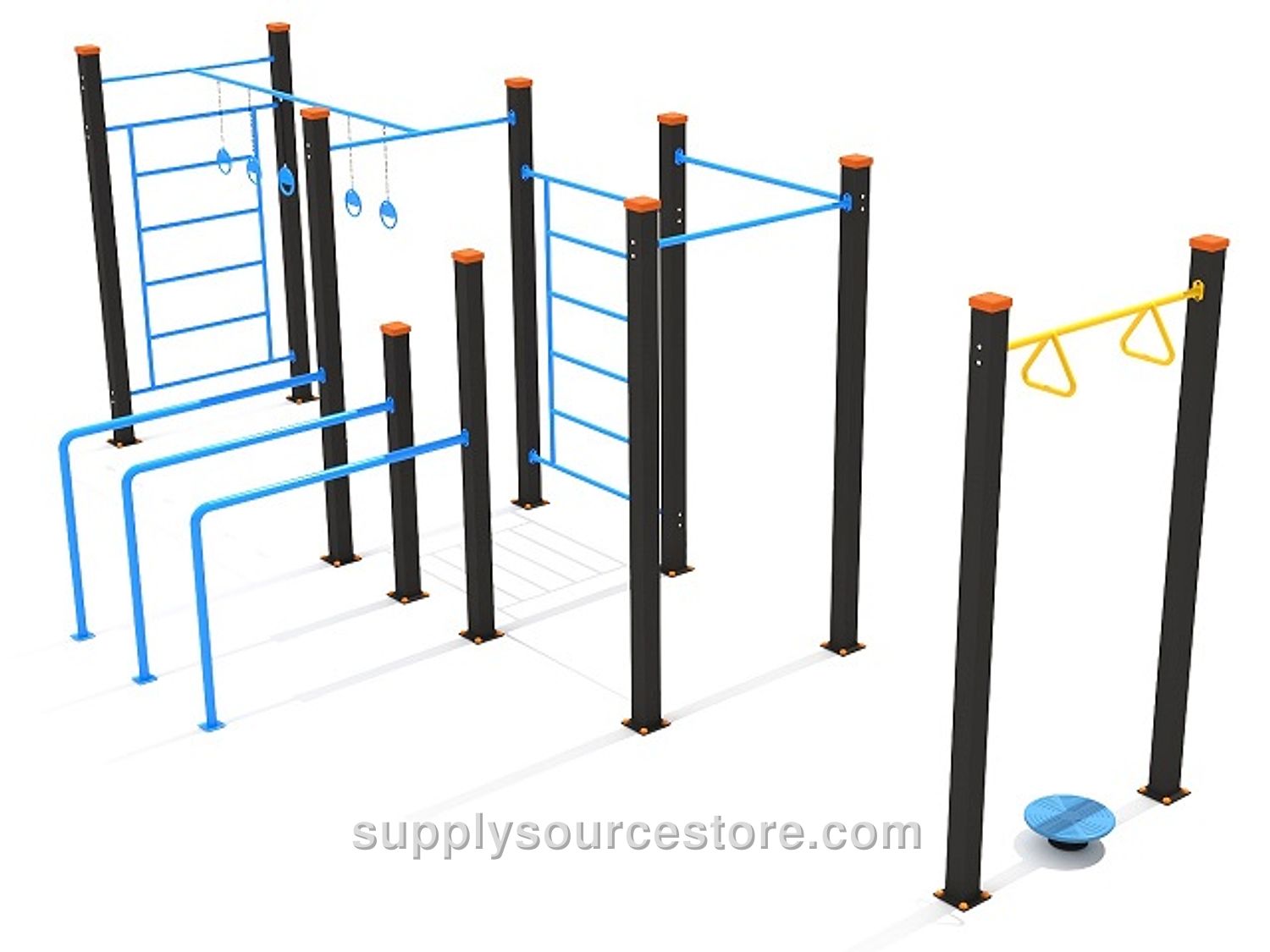 Outdoor Bar and Pull-Up Bar Set