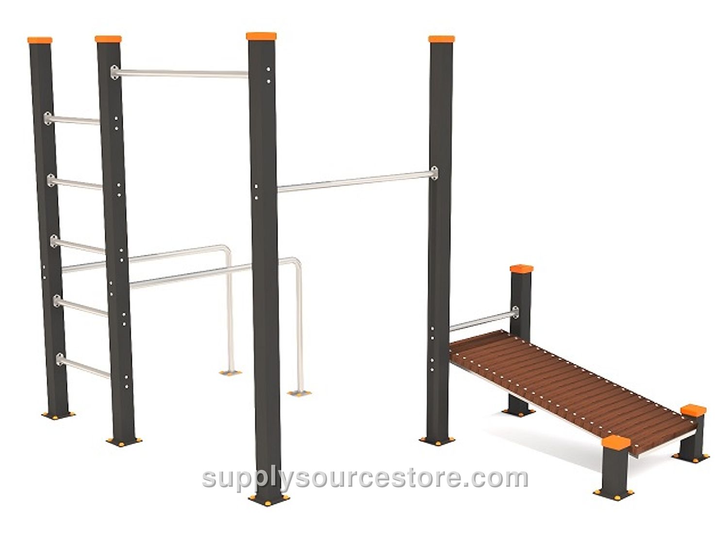 Outdoor Bar Pull-Up & Sit-Up Set