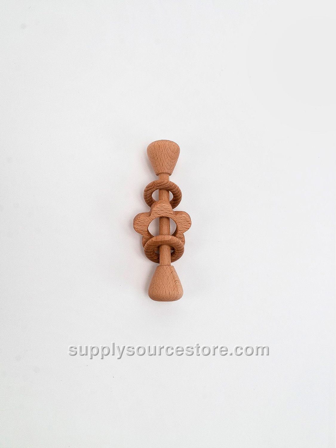 Rings and Flower rattle / Natural