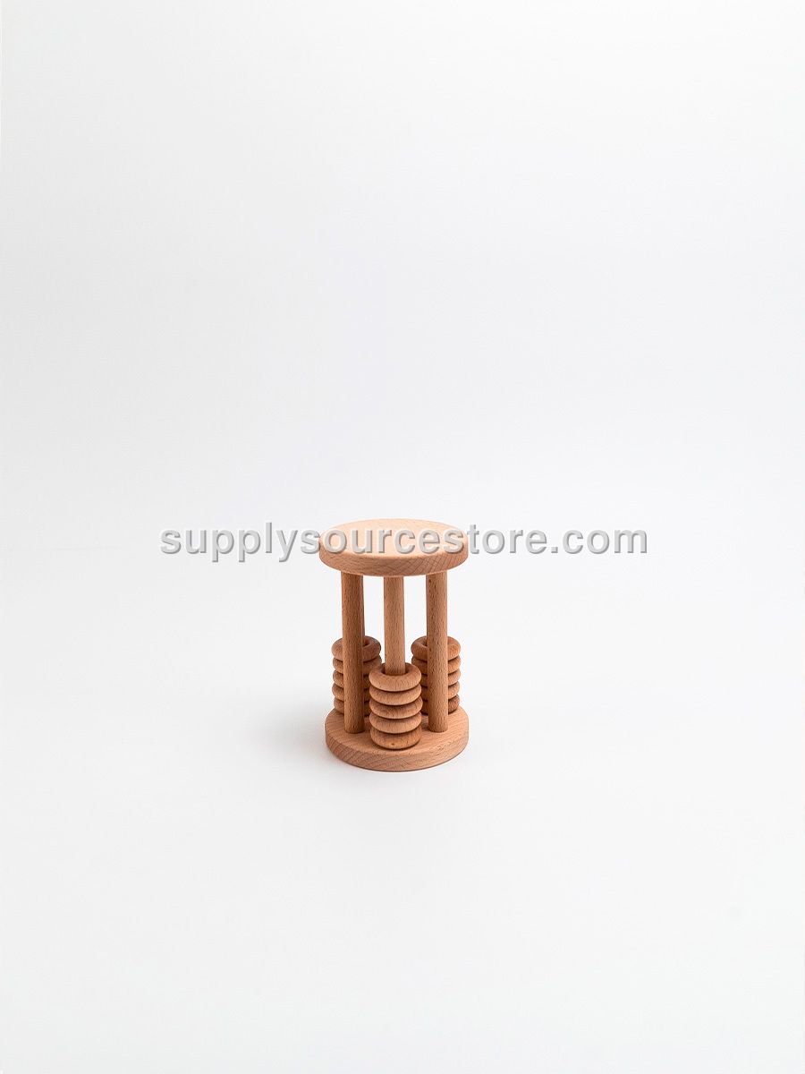Rings rolling rattle / Natural