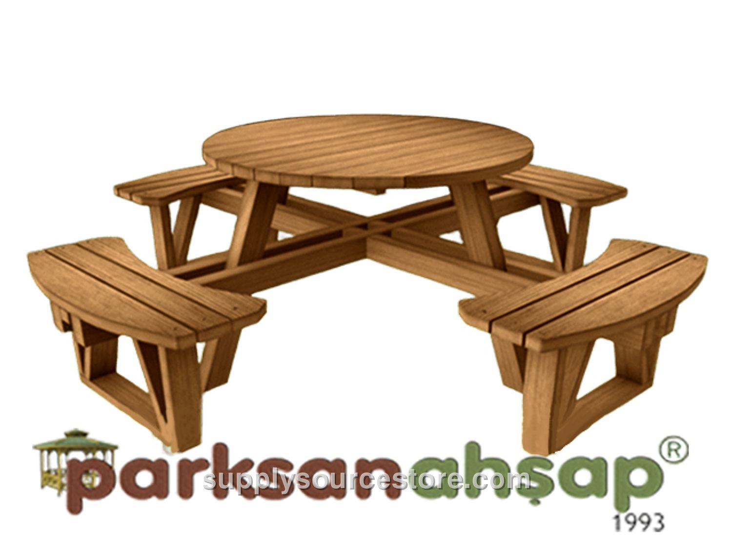 Wood – Picnic Table (Round) 228(L)x228(W)x75(H)