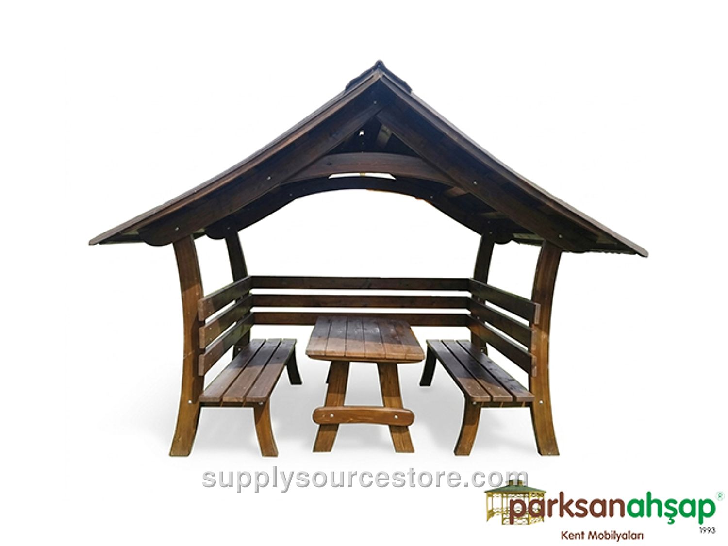 Wooden Japanese Roof Gazebo 200(L) x 240(W) x 320(H)