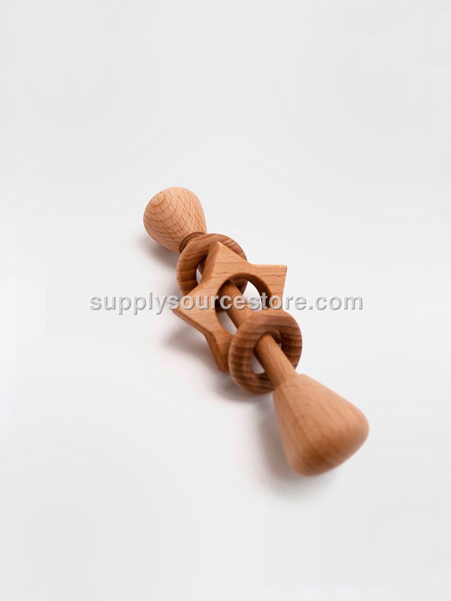 Rings and Star rattle / Natural