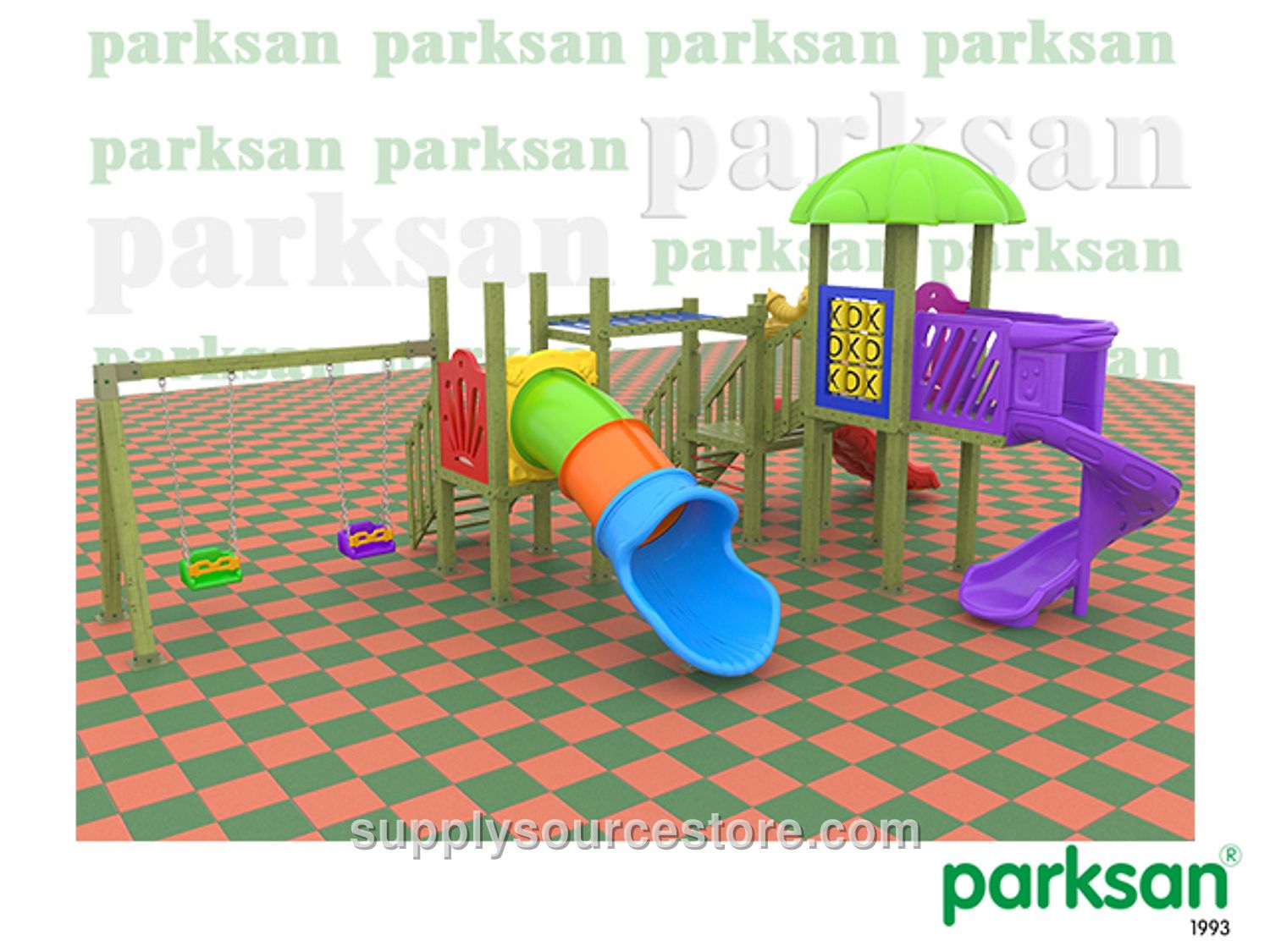 Wooden Children's Playground (Classic Series)