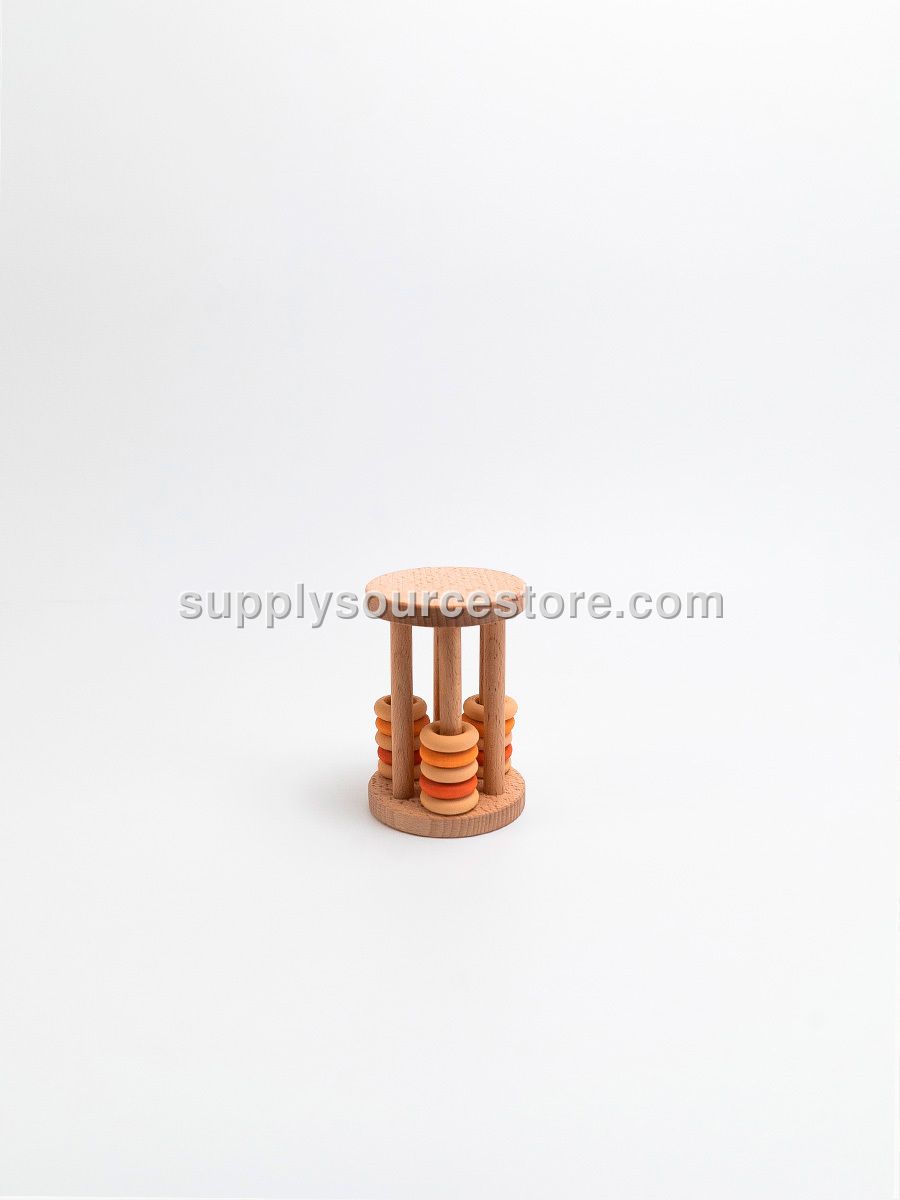 Rings rolling rattle / Beige