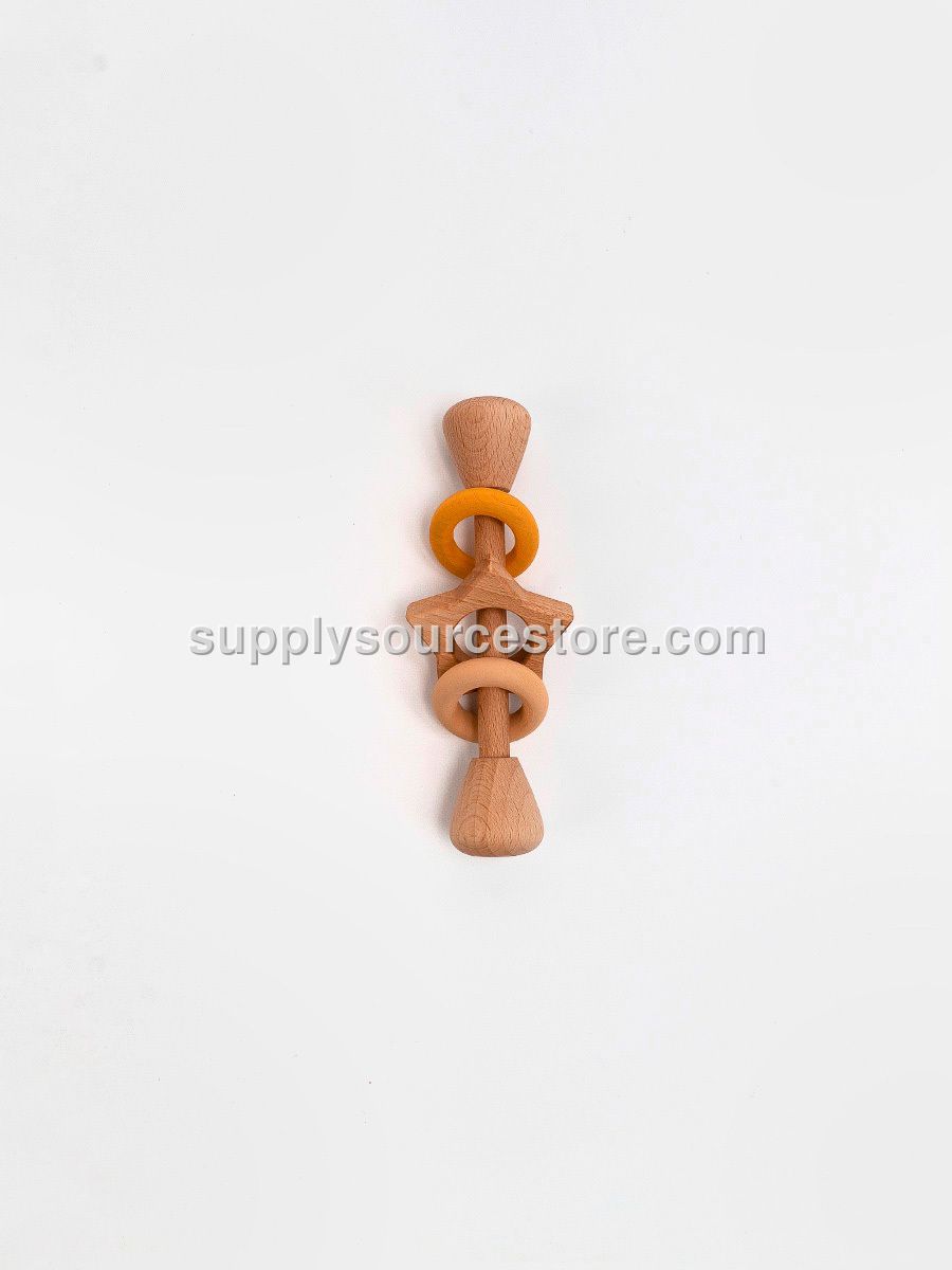 Rings and Star rattle / Yellow