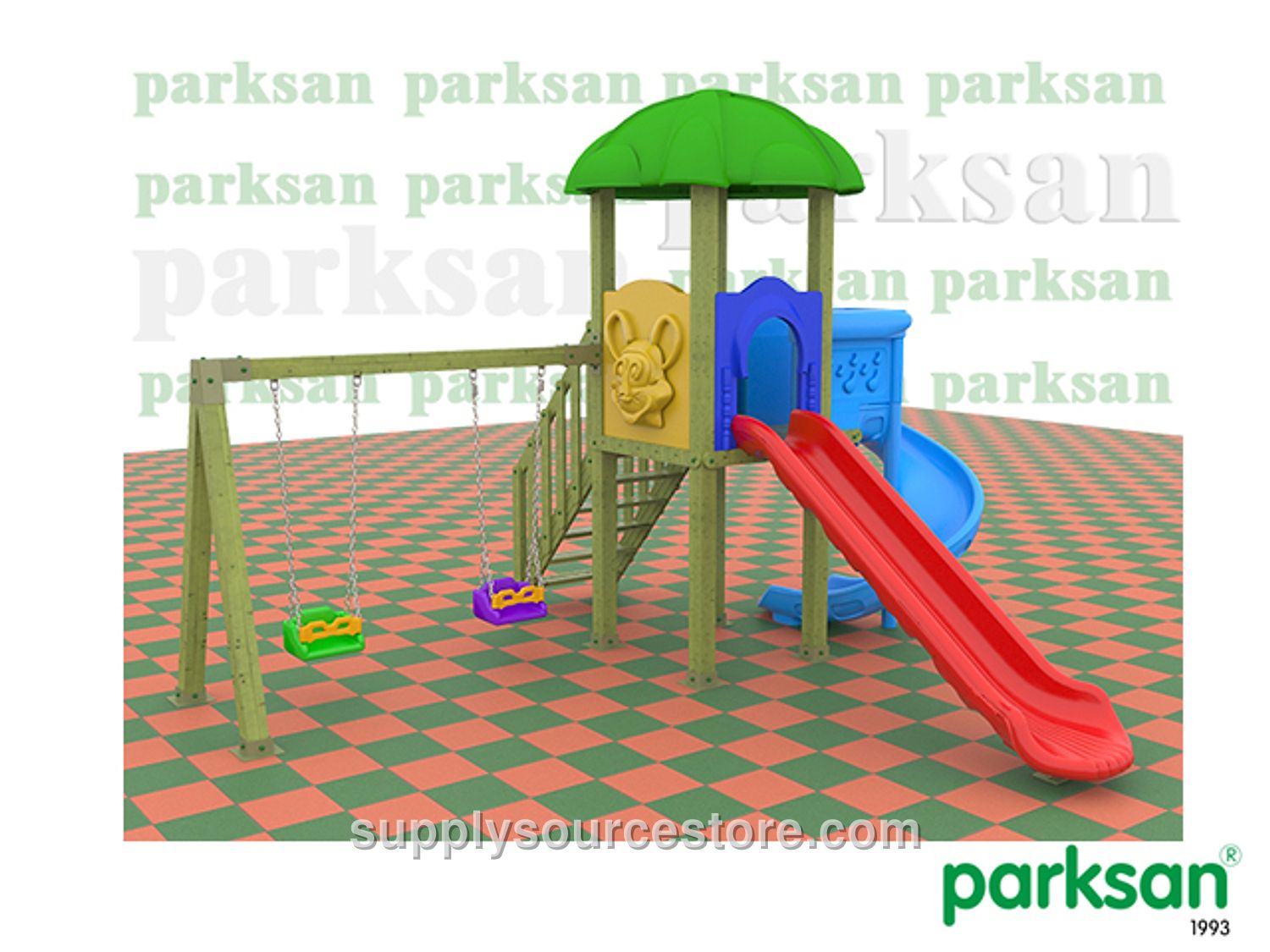 Classic Wooden Playground Set