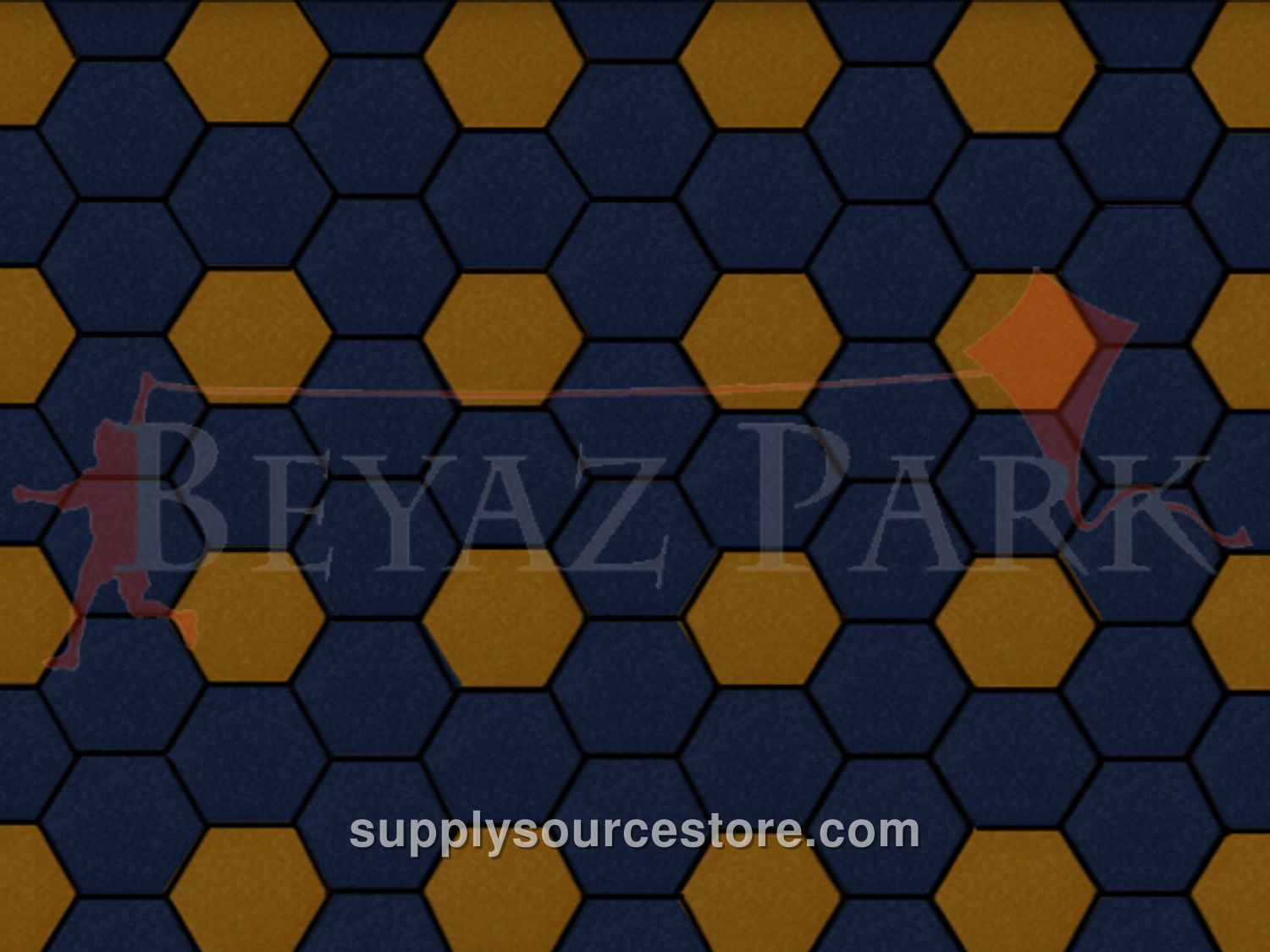 White Park – 17 – Hexagonal Rubber Tile Flooring