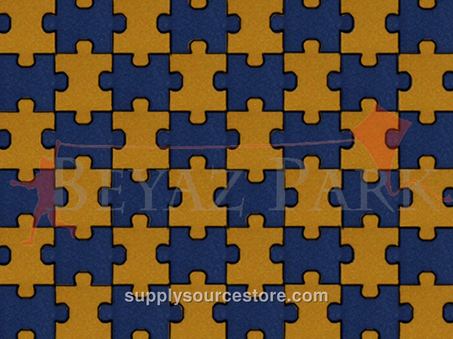 White Park – 11 – Puzzle Rubber Tile Flooring