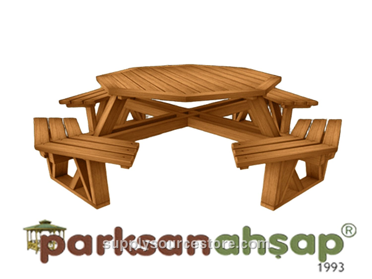 Picnic Table (Octagonal) 228(L)x228(W)x75(H)
