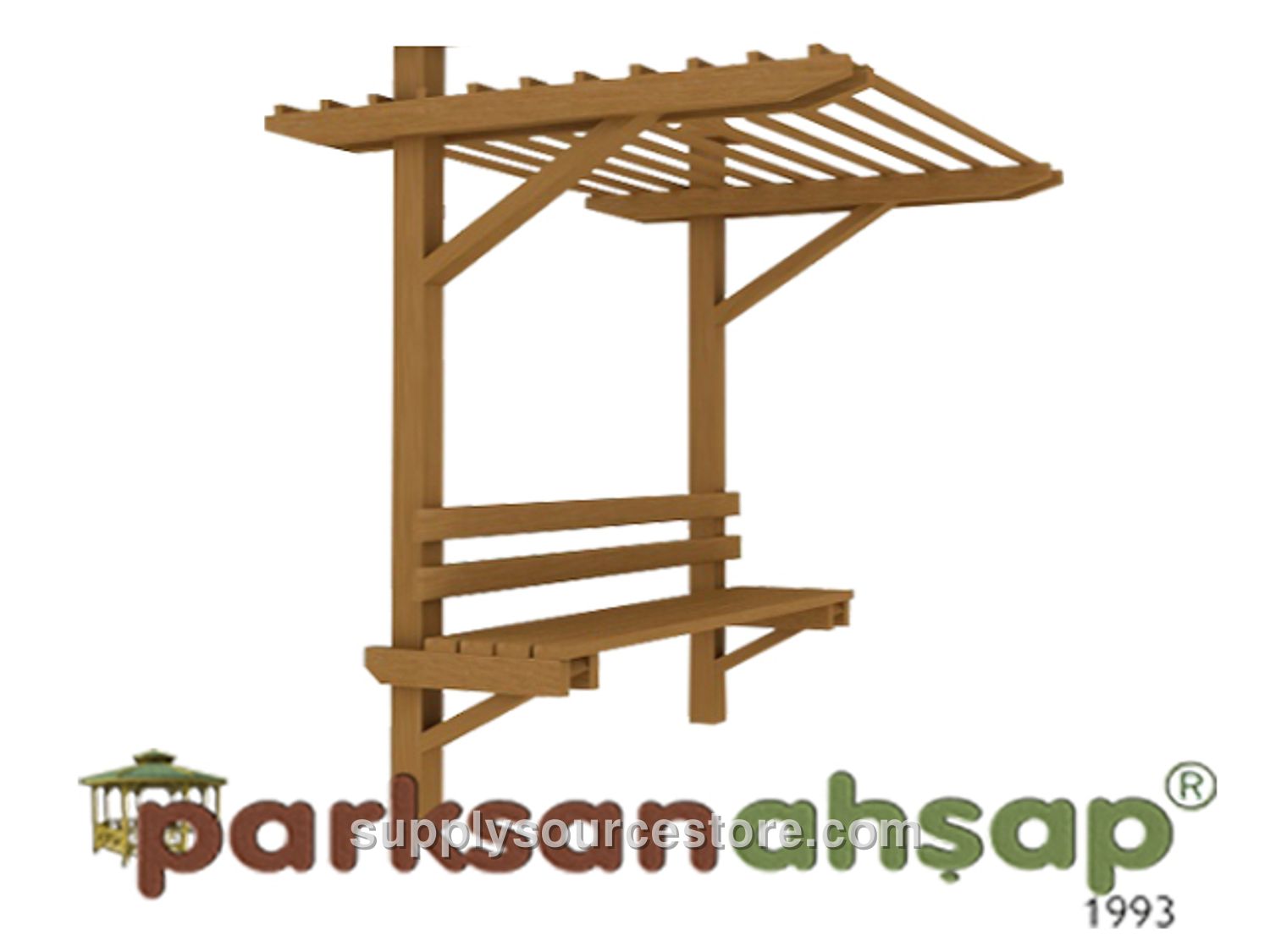 Wood – Wooden Pergola Bench 150(L) x 200(W) x 250(H)